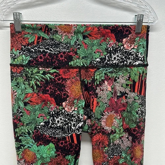 Lululemon Wunder Under Hi Rise 1/2 Tight Leggings Pants 17" Zen Garden Size 10 - Picture 3 of 10